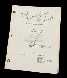 AN AMERICAN WEREWOLF IN LONDON (1981) - John Landis Autographed Script