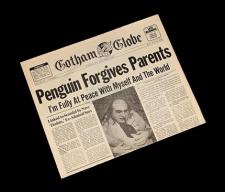 BATMAN RETURNS (1992) - Gotham Globe 'Penguin Forgives Parents' Newspaper