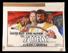 FURY (1973) - Arnaldo Putzu Hand-Painted Quad Poster Artwork