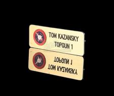 TOP GUN (1986) - Tom 'Iceman' Kazansky's (Val Kilmer) Name Badge