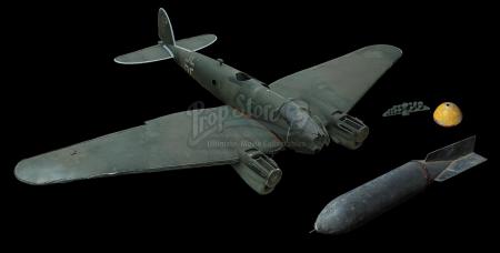 BATTLE OF BRITAIN (1969) - Heinkel He 111 Model Miniature and Bomb