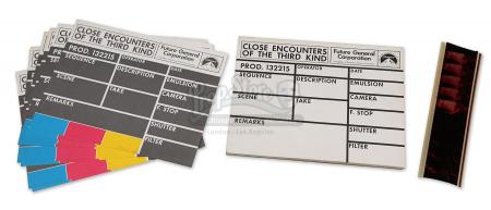 CLOSE ENCOUNTERS OF THE THIRD KIND (1977) - Miniature Filming Paper Slates