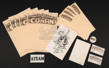 CONAN THE BARBARIAN (1982) - Christmas Card, Production Stationery and Ephemera