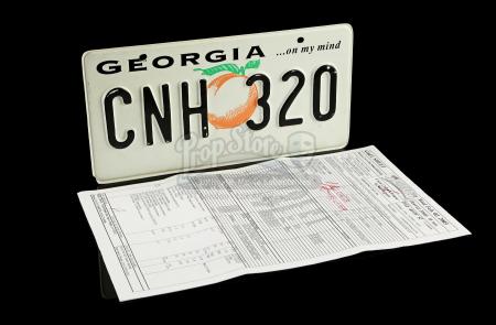 DUKES OF HAZZARD, THE (2005) - 'General Lee' 1969 Dodge Charger License Plate and Production Call Sheet