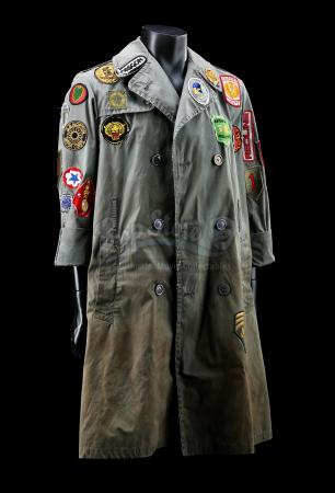 trench coat with patches