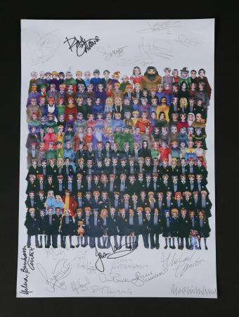 HARRY POTTER AND THE DEATHLY HALLOWS: PART 1 (2010) - Autographed Crew Gift Poster