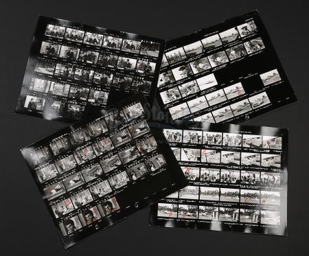 JAMES BOND: LIVE AND LET DIE (1973) - Set of Four James Bond (Roger Moore) and Kananga (Yaphet Kotto) Contact Sheets
