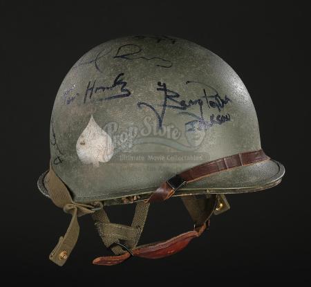 SAVING PRIVATE RYAN (1998) - Main Cast Autographed Paratrooper Helmet