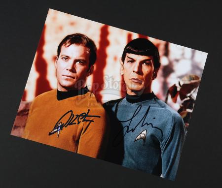 STAR TREK (TV 1966-1969) - William Shatner and Leonard Nimoy Autographed Photograph