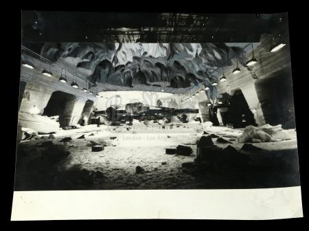 STAR WARS: THE EMPIRE STRIKES BACK (1980) - Ralph McQuarrie Hand-Drawn Matte Study Painting - Ice Hangar