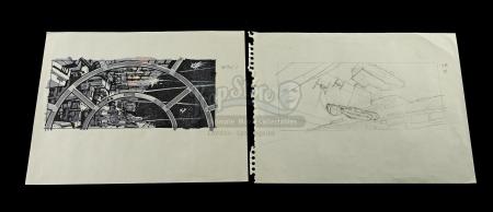 STAR WARS: RETURN OF THE JEDI (1983) - Hand-Drawn Storyboards – SB 76 (1) and SB 81