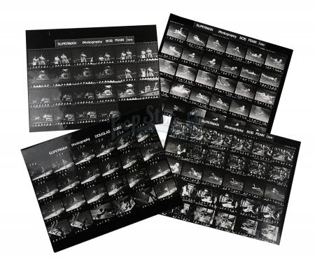 SUPERMAN (1978) - Lex Luthor (Gene Hackman) and Superman (Christopher Reeve) Contact Sheets
