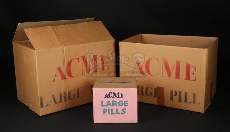 WHO FRAMED ROGER RABBIT (1988) - Acme Large Pill Box and Packing Boxes