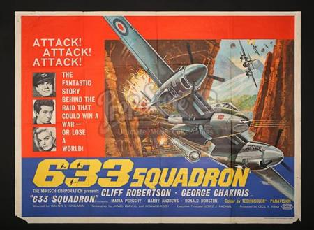 633 SQUADRON (1964) - UK Quad Poster (1964)