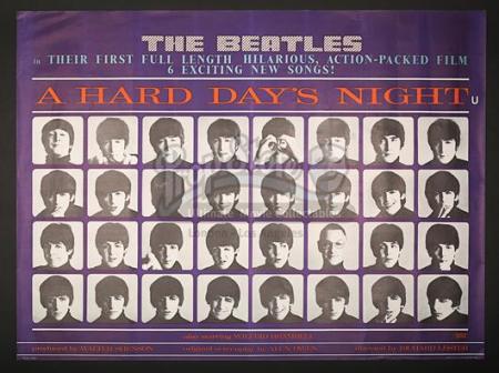 A HARD DAY'S NIGHT (1964) - UK Quad Poster (1964)