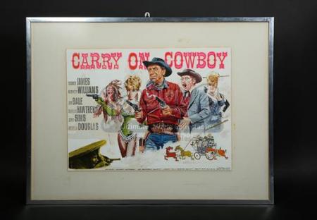 CARRY ON COWBOY (1965) - Quad Poster Artwork (1965)
