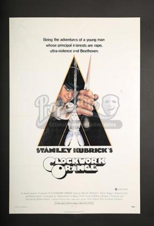 A CLOCKWORK ORANGE (1971) - X-Rated US 1-Sheet Poster (1971)