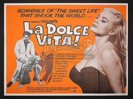 LA DOLCE VITA (1960) - UK Quad Poster (1960)