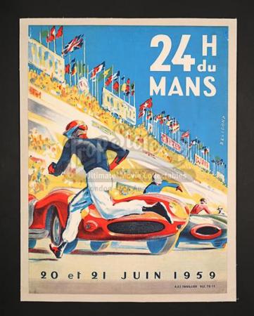 24H DU MANS (1959) - 24H du Mans French Poster (1959)