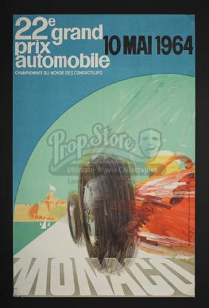 22e MONACO GRAND PRIX (1964) - 22e Monaco Grand Prix French Poster (1964)