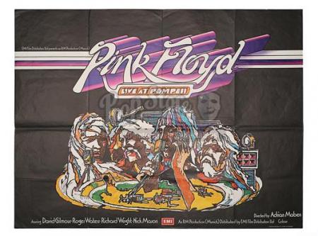 PINK FLOYD: LIVE AT POMPEII (1972) - UK Quad Poster (1972)