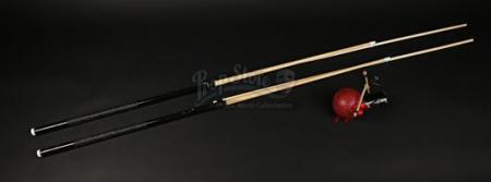 Modified Pool Cue and Ball Set