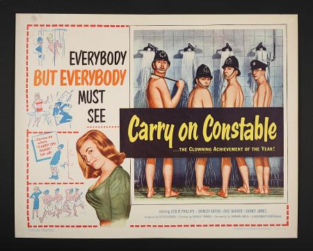 CARRY ON CONSTABLE (1961) - US Half-Sheet Poster