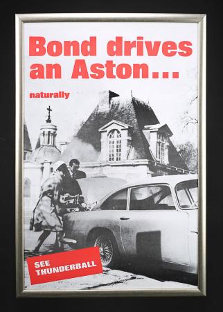 JAMES BOND: THUNDERBALL (1965) - UK Double-Crown "Bond Drives An Aston"